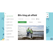 Klog på affald